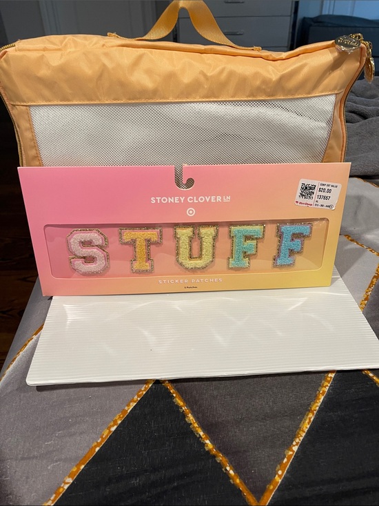 Stoney Clover Lane Accessories - Stoney Clover Lane 'STUFF' Sticker Patches - Pink,peach tote 2 set